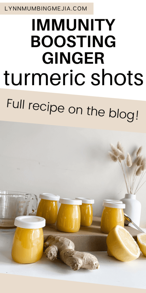 Immunity Boosting Ginger Turmeric Shots - Pin 2