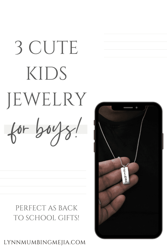 3 Cute Kids Jewelry for Boys! - Back to School Gifts - Pin 2 - Lynn Mumbing Mejia