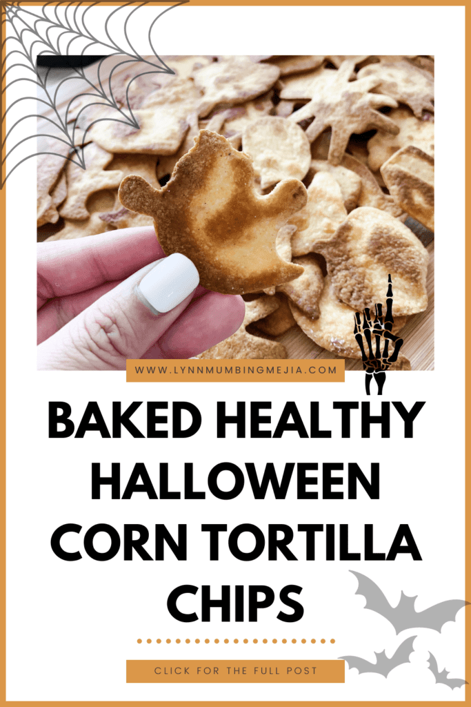 Baked Healthy Halloween Corn Tortilla Chips - Lynn Mumbing Mejia - Pin 2