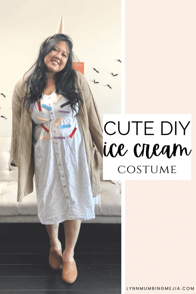 Cute and Affordable DIY Vanilla Ice Cream Costume - Lynn Mumbing Mejia - Pin 2