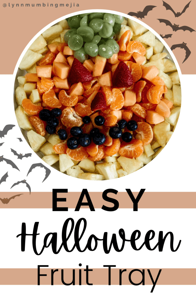 Easy Halloween Fruit Tray - Pumpkin Shaped - Lynn Mumbing Mejia - Pin 2