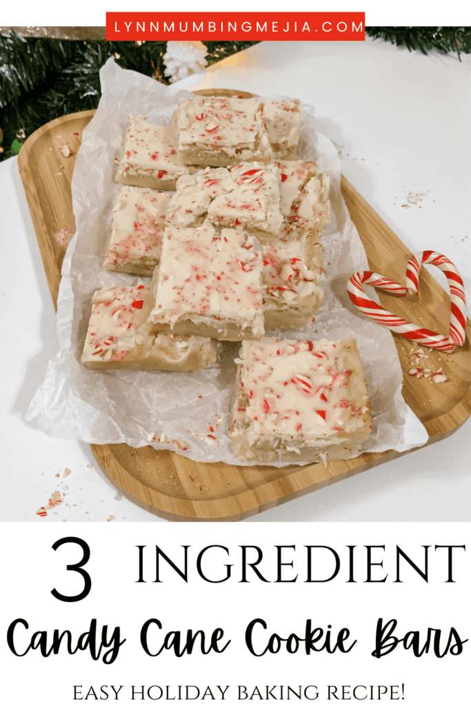 3 Ingredient Candy Cane Sugar Cookie Bars - Lynn Mumbing Mejia - Pin 1