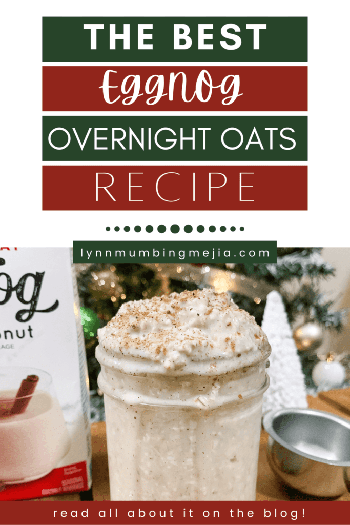 Vegan Eggnog Overnight Oats - Lynn Mumbing Mejia - Pin 2