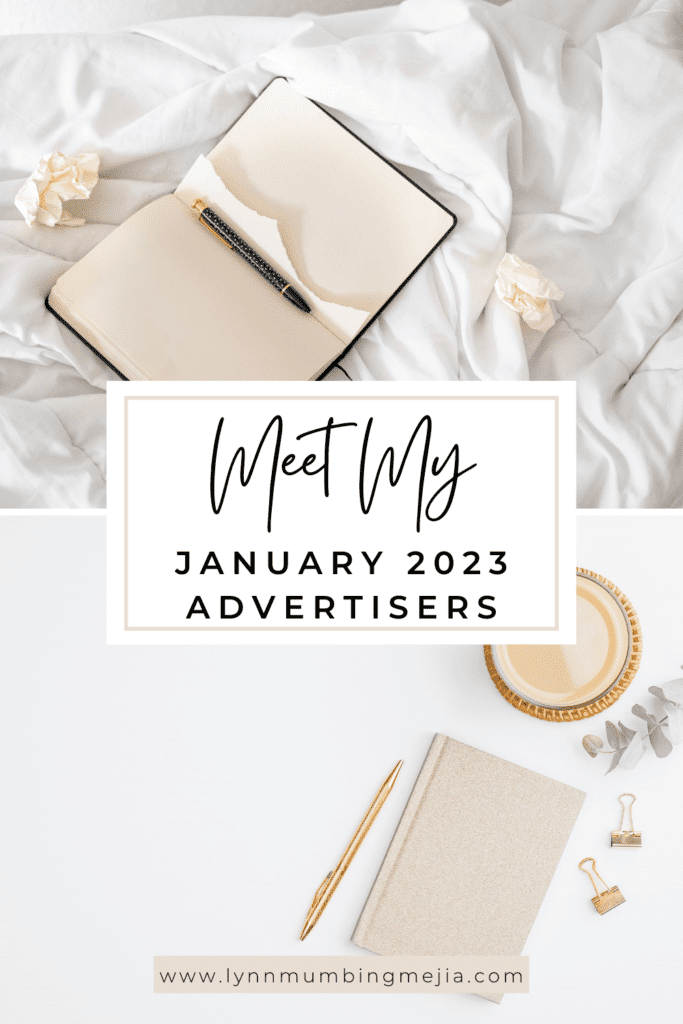 Meet My January Advertisers 2023 | AD - Lynn Mumbing Mejia - Pin 1
