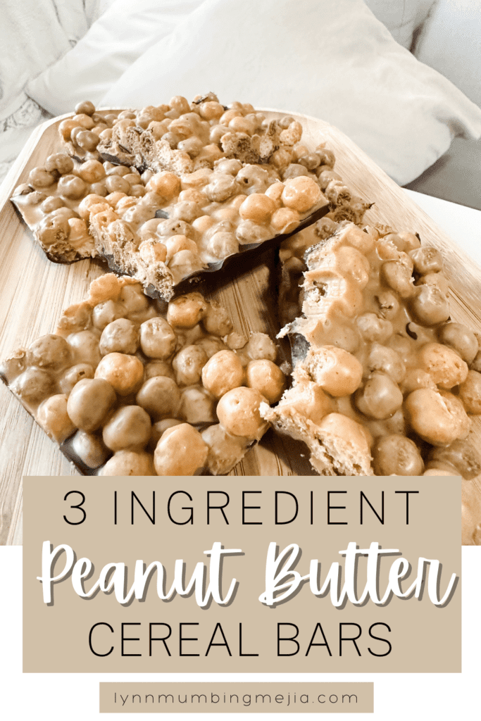 Easy 3 Ingredient Peanut Butter Cereal Bars - Lynn Mumbing Mejia - Pin 2