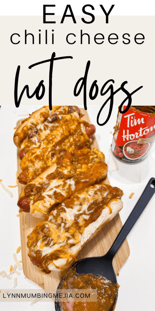 Easy 4 Ingredient Chili Cheese Dogs - Lynn Mumbing Mejia - Pin 2