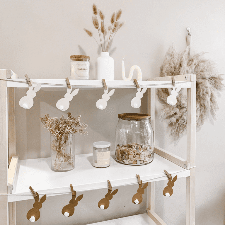Cute Paper Easter Bunny Garland – Easy DIY!