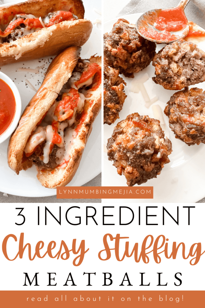 3 Ingredient Cheesy Stuffing Meatballs - Lynn Mumbing Mejia -Pin 2
