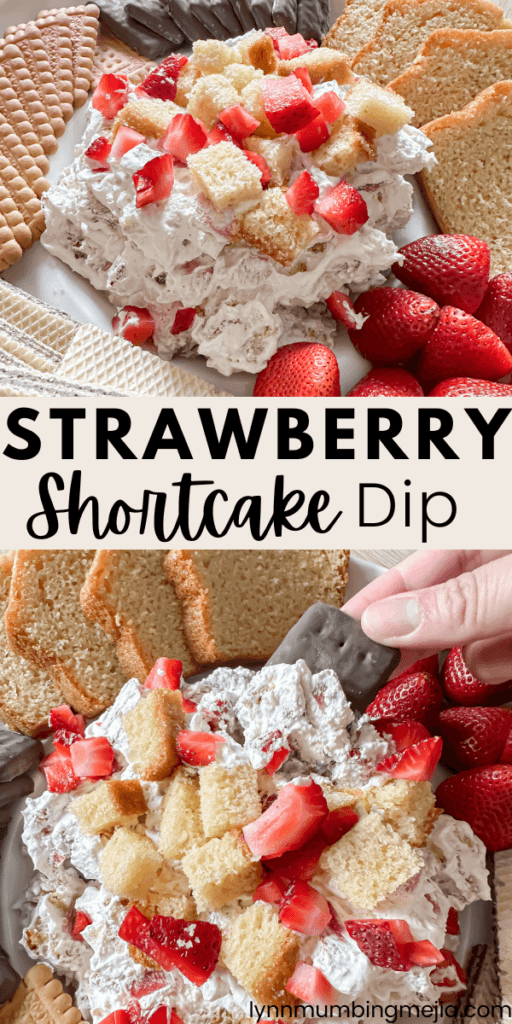 Easy 3 Ingredient Strawberry Shortcake Dip - Lynn Mumbing Mejia - Pin 2