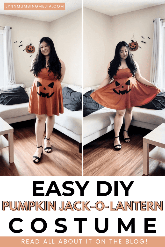 Easy DIY Pumpkin Jack O Lantern Costume - Lynn Mumbing Mejia - Pin 2