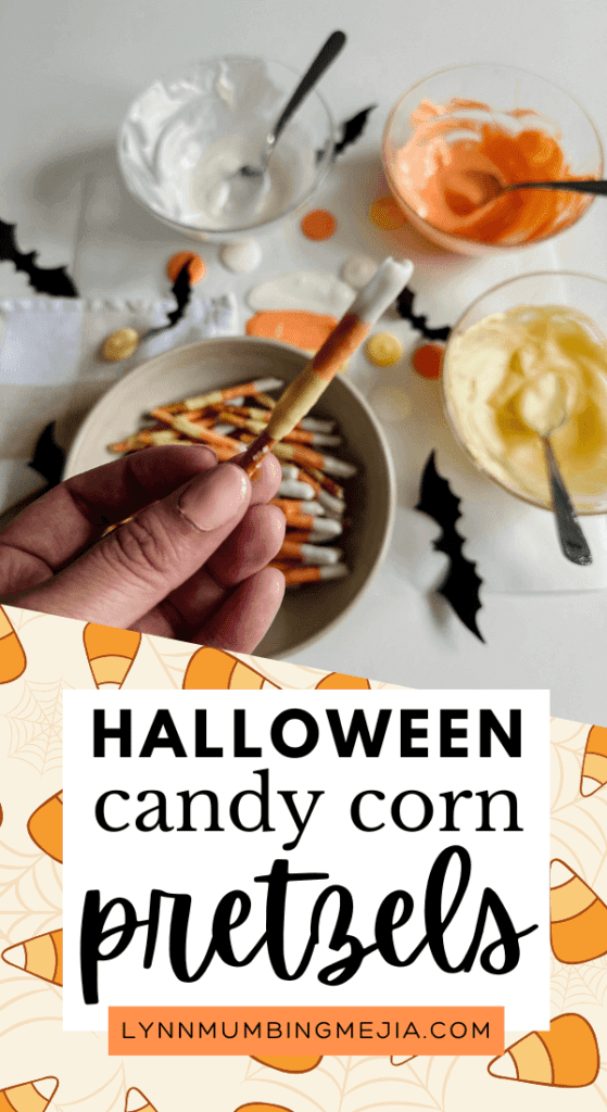 Halloween Candy Corn Pretzels - Lynn Mumbing Mejia - Pin 1