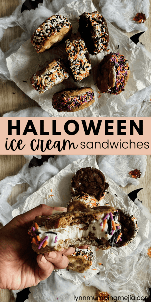 Halloween Ice Cream Sandwiches - Lynn Mumbing Mejia -Pin 1