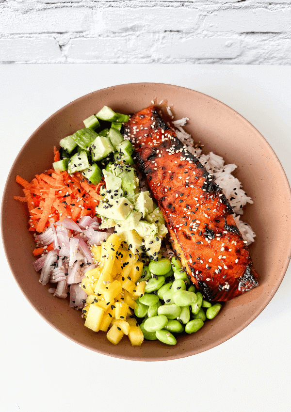 Hot Honey Crispy Salmon Bowls Lynn Mumbing Mejia