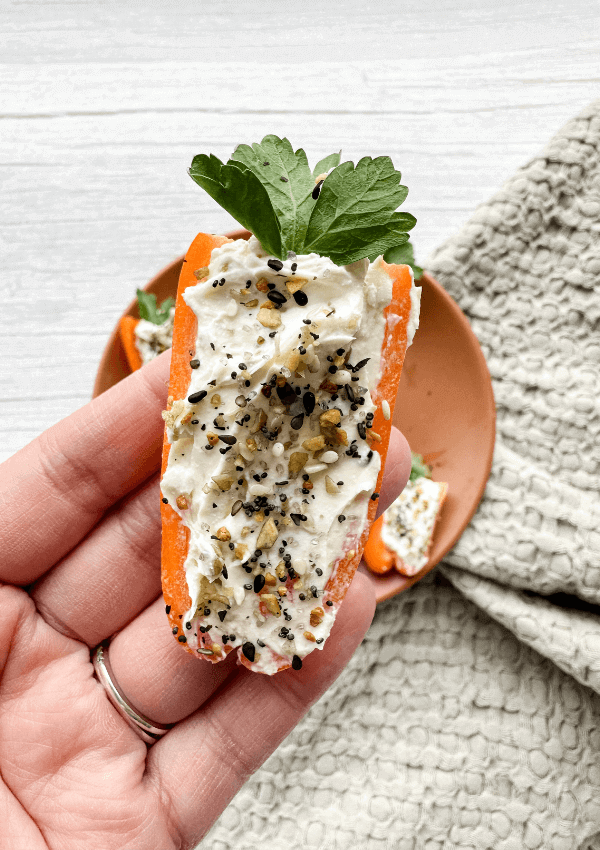 Carrot Shaped Cream Cheese Stuffed Peppers Lynn Mumbing Mejia