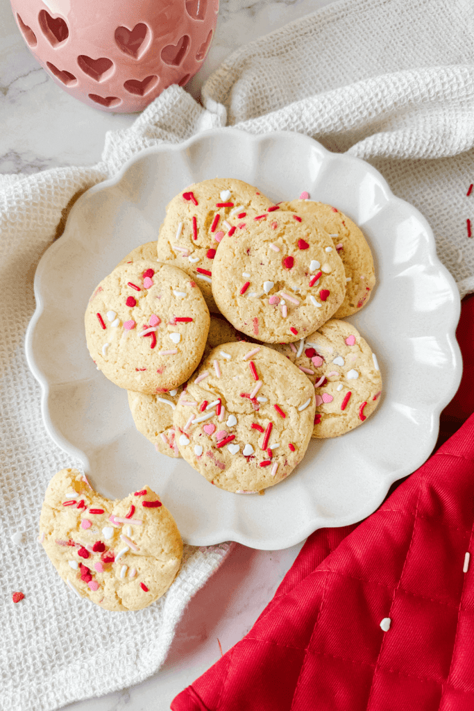 Valentine's Day Cake Mix Cookies - Lynn Mumbing Mejia - Pin 1