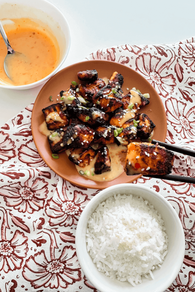 Air Fryer Bang Bang Salmon - Lynn Mumbing Mejia - Pin 2