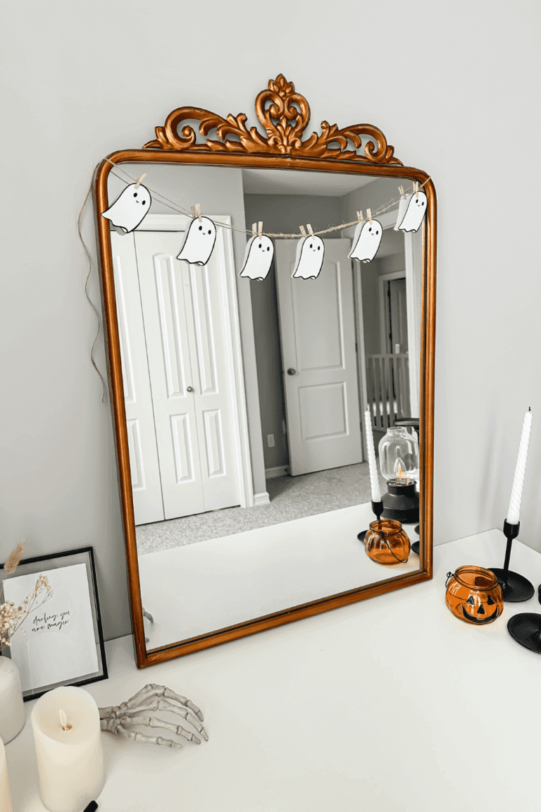 DIY Ghost Paper Garland