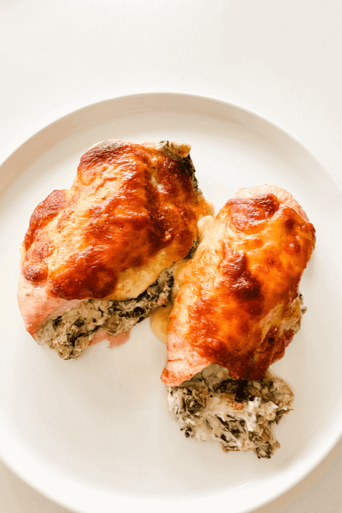 Mushroom Spinach Stuffed Chicken - Featured Blog Pin 2 - Lynn Mumbing Mejia