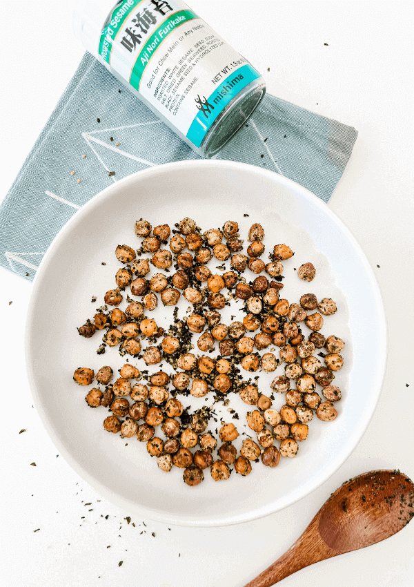 Crunchy Air Fryer Furikake Chickpeas