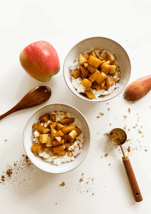 Cottage Cheese Apple Pie Bowl