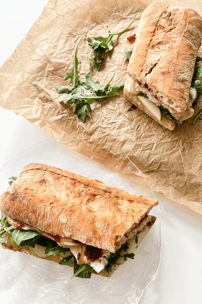 Cranberry Brie Turkey Sandwich - Lynn Mumbing Mejia - Pin 1