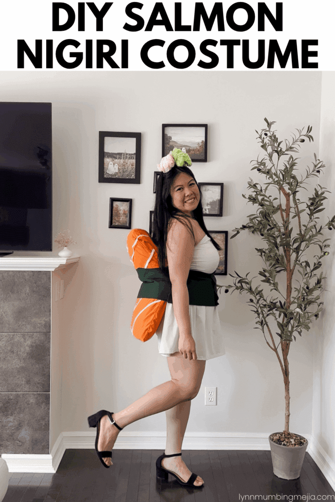 DIY Salmon Nigiri Costume - Featured Blog Pin 1 - Lynn Mumbing Mejia