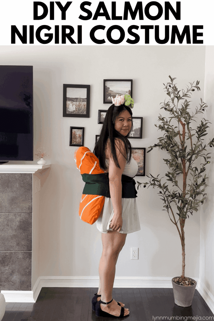 DIY Salmon Nigiri Costume - Featured Blog Pin 1 - Lynn Mumbing Mejia