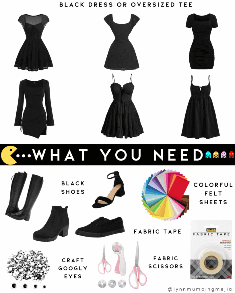 What You Need - DIY Pacman Costume - Lynn Mumbing Mejia