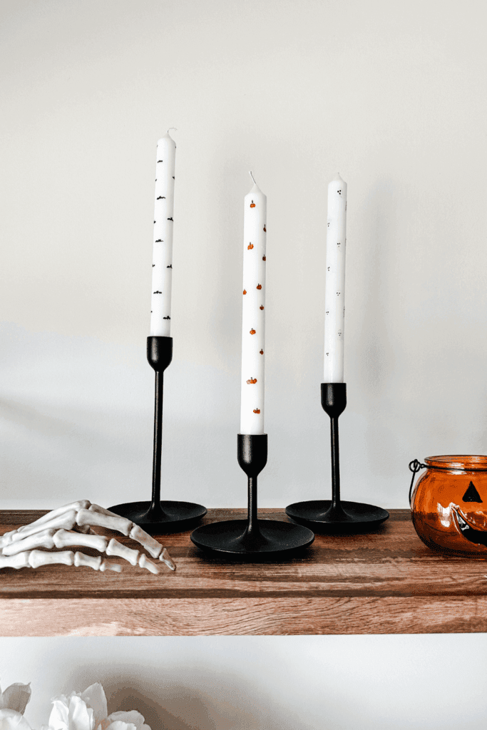 Halloween Painted Candles - Lynn Mumbing Mejia - Featured Blog Pin 1