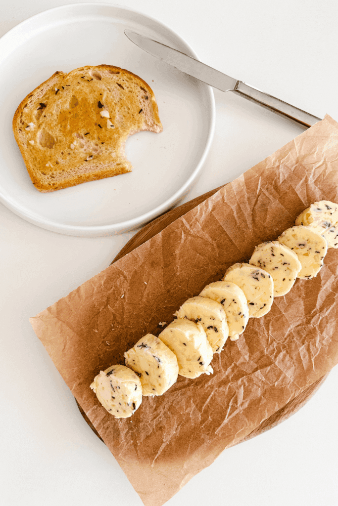 Garlic Rosemary Thyme Butter - Lynn Mumbing Mejia - Featured Pin Image 1