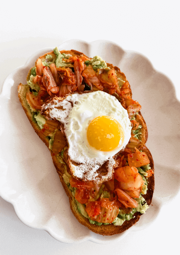 Kimchi Avocado Toast