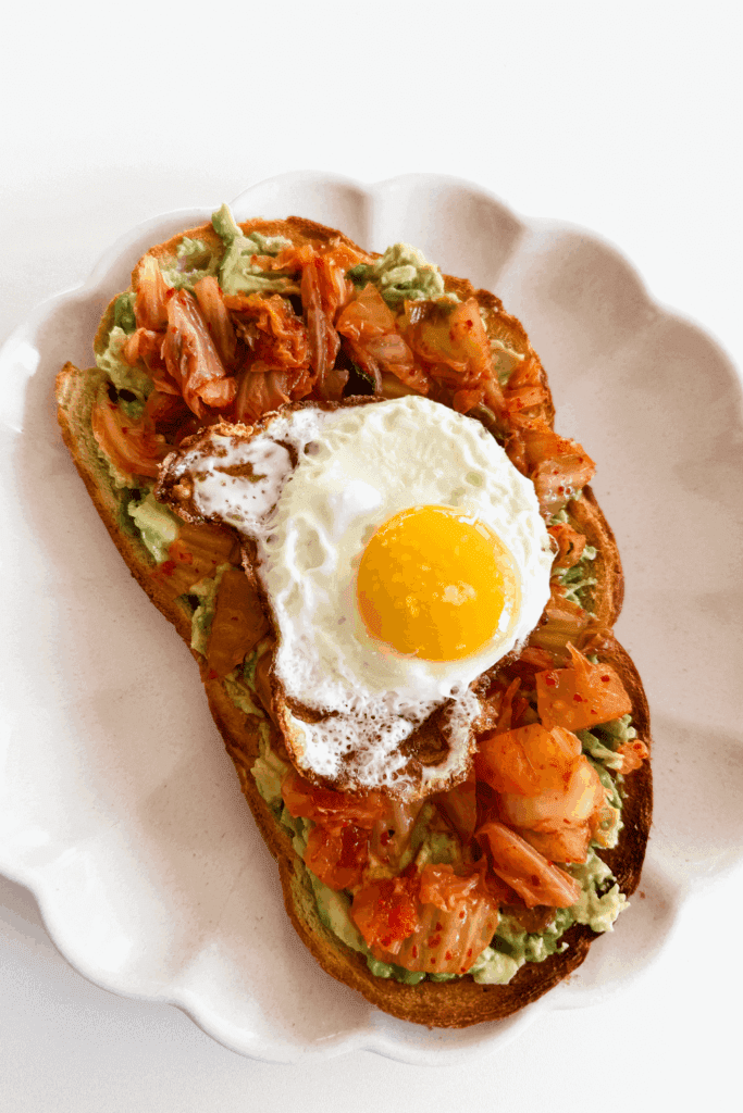 Kimchi Avocado Toast - Featured Pinterest Image 1- Lynn Mumbing Mejia
