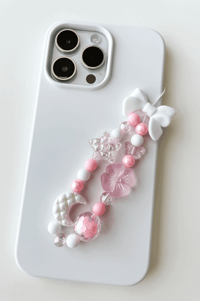 Easy DIY Cute Pink Phone Charm - Lynn Mumbing Mejia - Featured Pin Image 1