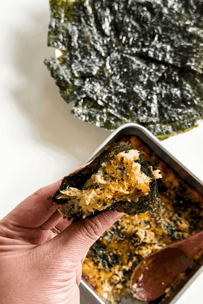 Spicy Canned Tuna Sushi Bake - Lynn Mumbing Mejia - Featured Pin Image 2