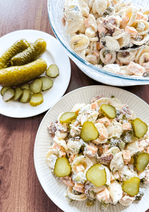 Dill Pickle Pasta Salad