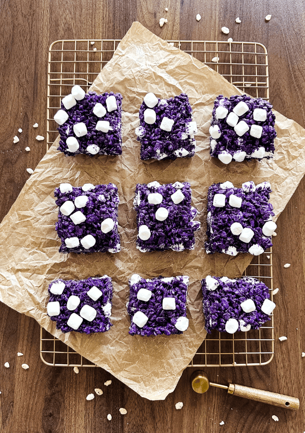 Ube Rice Krispies Treat