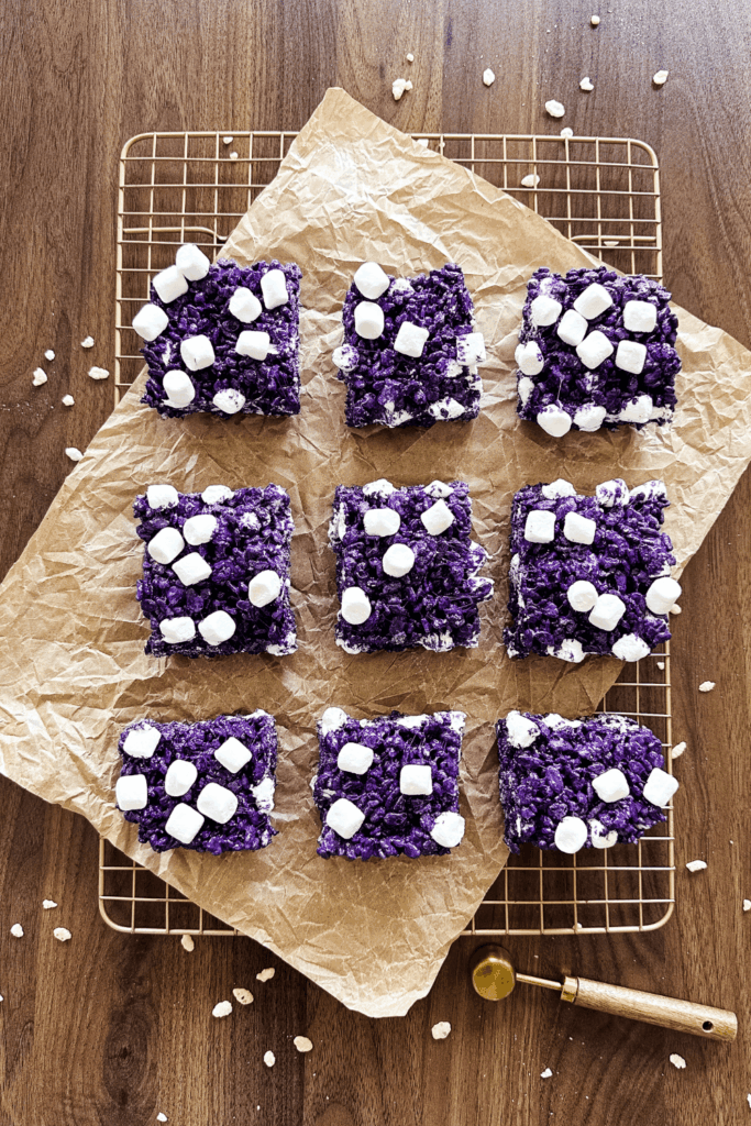 Ube Rice Krispies Treats - Lynn Mumbing Mejia - Featured Pin 1