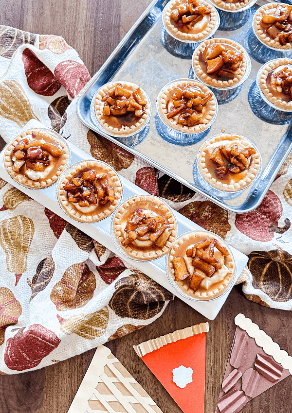 Caramel Apple Cheesecake Tarts