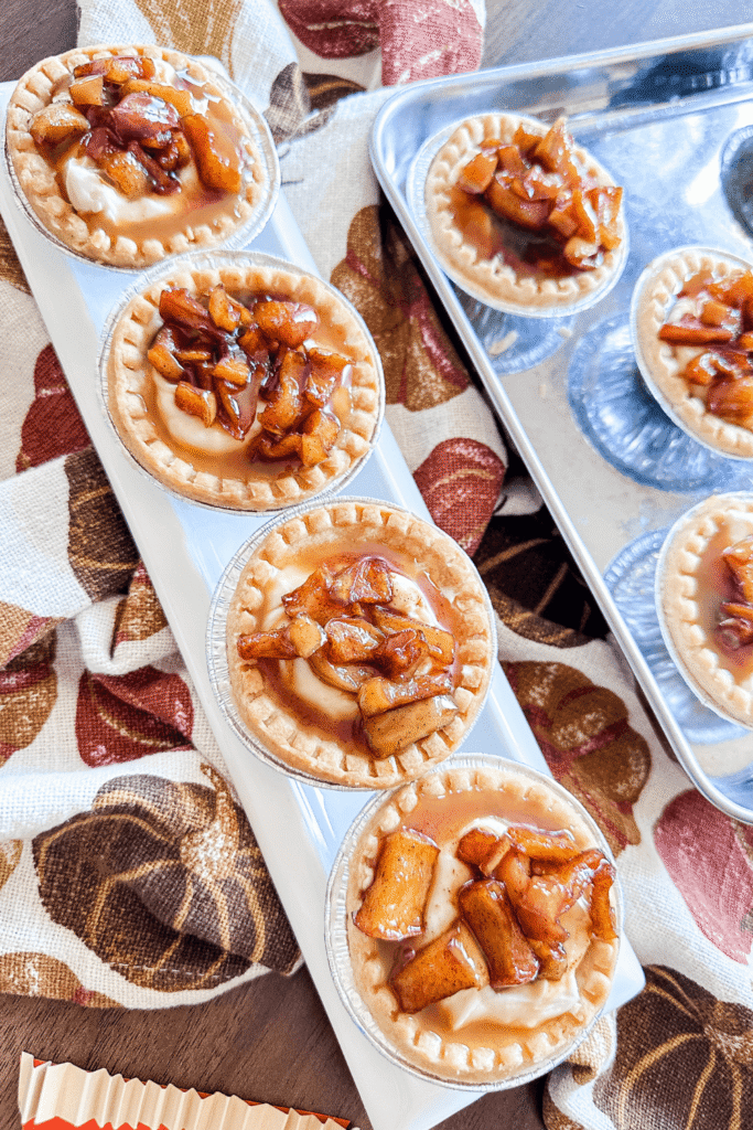 Caramel Apple Cheesecake Tarts - Lynn Mumbing Mejia - Featured Pin Image 2