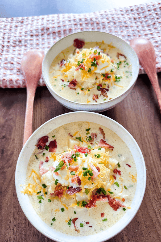 Loaded Baked Potato Soup - Lynn Mumbing Mejia - Featured Pin Image 1