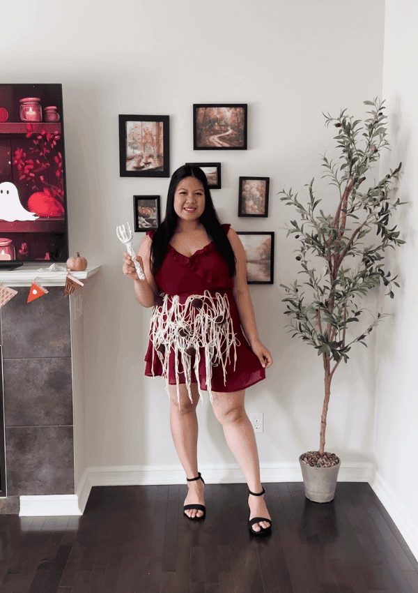 DIY Spaghetti And Meatballs Costume - Featured Post Image - Lynn Mumbing Mejia